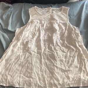 NWT Old Navy sleeveless off white top S